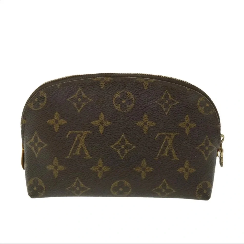 LOUIS VUITTON Monogram Pochette Cosmetic PM Cosmetic Pouch M47515 LV Auth 50453
